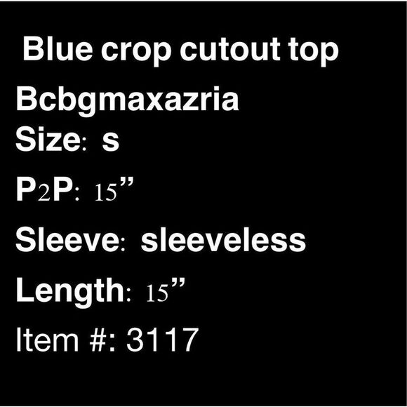 NWT BCBGMAXAZRIA Sidney Halter Top In Persian Blue - Picture 5 of 5